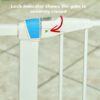 White Glow in the Dark Steel Pet Gate 39″ – 99.06 cm Price in Doha Qatar - Image 8